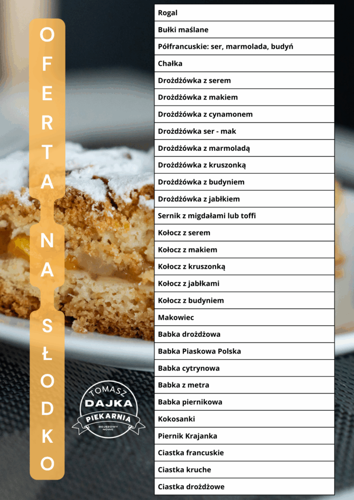 Oferta Piekarnia